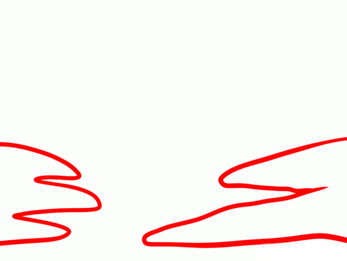 Как легко нарисовать кактус в пустыне: шаг1