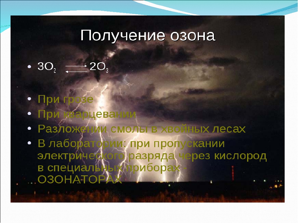 Получение озона. Получение озона в промышленности. Получение кислорода и озона. Получение азона в природе.