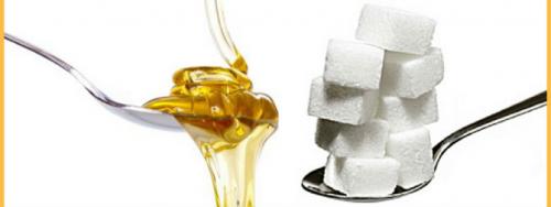 Калорийность меда и сахара. Сколько калорий в чайной ложке сахара и меда?