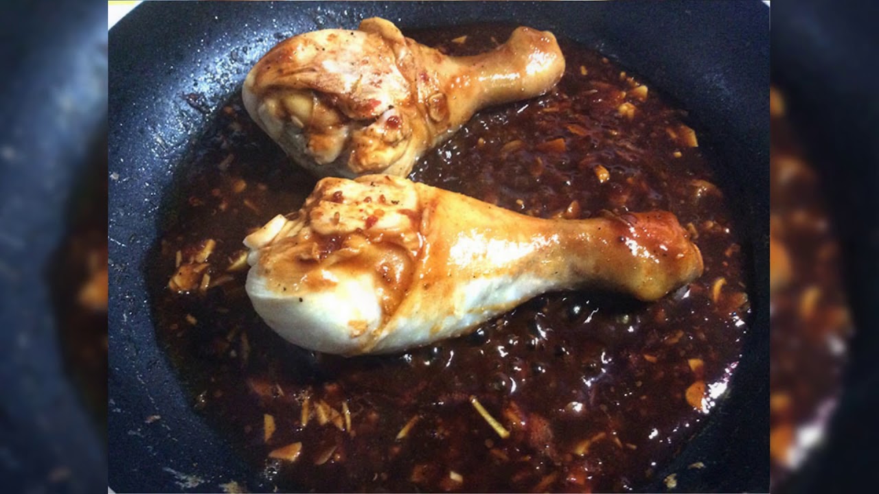 Куриные ножки в соевом соусе на сковороде