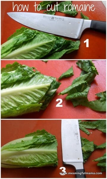 1-#lettuce #cutting #caesar #salad #romaine