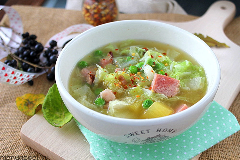 Овощной суп с капусты рецепт
