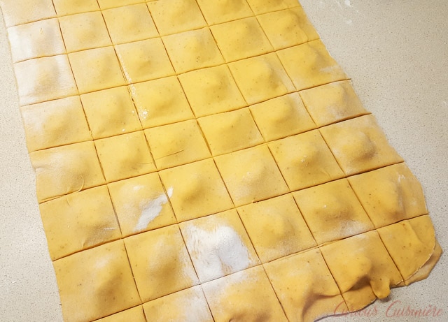 Making Ravioli Step By Step 3 Cover and Cut