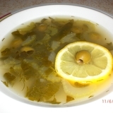 Рыбный суп "зеленый с оливками"